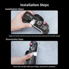 Aluminum Camera Grip for Fuji X100V1 Handle for Steady Single Handed Use