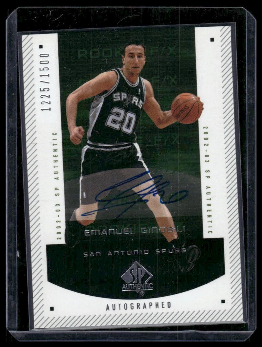 2002-03 SP Authentic - Manu Ginobili #172 for sale | eBay