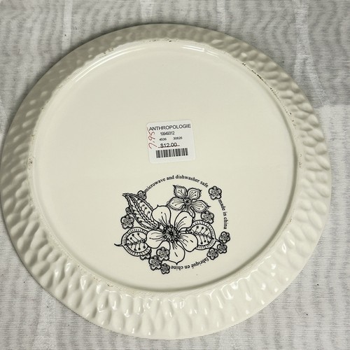 4 ANTHROPOLOGIE Dessert Salad Plates MOD Flower 8 inches floral Retro - Picture 3 of 6
