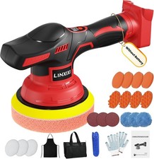 Cordless 6in Orbital Car Polisher Milwaukee 18v 26pcs Kit 8 Speed - Us