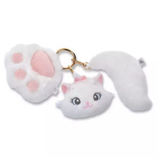 Disney Marie The Aristocats Plush Keychain Paw  Tail Japan NEW Disney Store