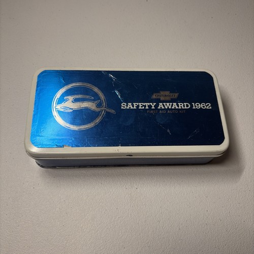 Chevrolet 1962 Impala Safety Award First Aid Auto Kit Vintage Collectible