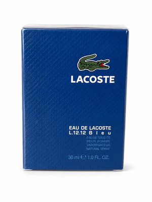 Lacoste Eau de Lacoste L.12.12 Bleu EDT 1.0 oz 30 mL Men Cologne New Sealed