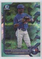 2022 Bowman Sapphire Edition Chrome Prospects Aqua 13/55 Rikelvin De Castro jc3