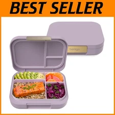 Leak-Resistant Bento Lunch Box, 5.5 Cup Capacity, Orchid