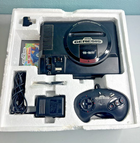 Sega Genesis Console Model 1601 Sonic The Hedgehog Bundle System Completed Boxed