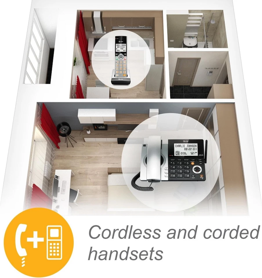 Telefone sem fio tela grande com sistema de atendimento - Imagem 4 de 4