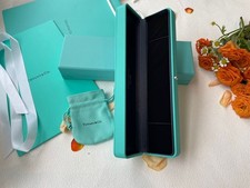 Tiffany Co. Engagement Blue Leather Bracelet Empty Box Case