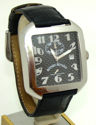 RITMO MUNDO 39mm CLASSIC STAINLESS STEEL CHRONOGRAPH MEN's QUARTZ WATCH 608/1