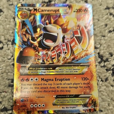 Pokémon M Camerupt EX 230 HP XY XY198 Holo Promo Mega Evolution Fire Mega Card