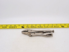 Vintage Petersen Dewitt 7CR Curved Jaws Vise Grip locking pliers made in USA