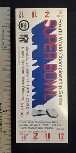 Kansas City Chiefs-SUPER BOWL IV-Coca Cola/Circle K-REPLICA TICKET-Excellent