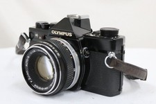 Olympus OM 1 Black F.ZUIKO AUTO S 50mm F1.8 Body Lens Set e18774