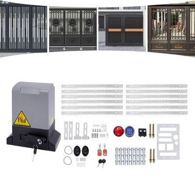 Electric Automatic Sliding Gate Opener Motor 600KG Driveway Security Kit Racks