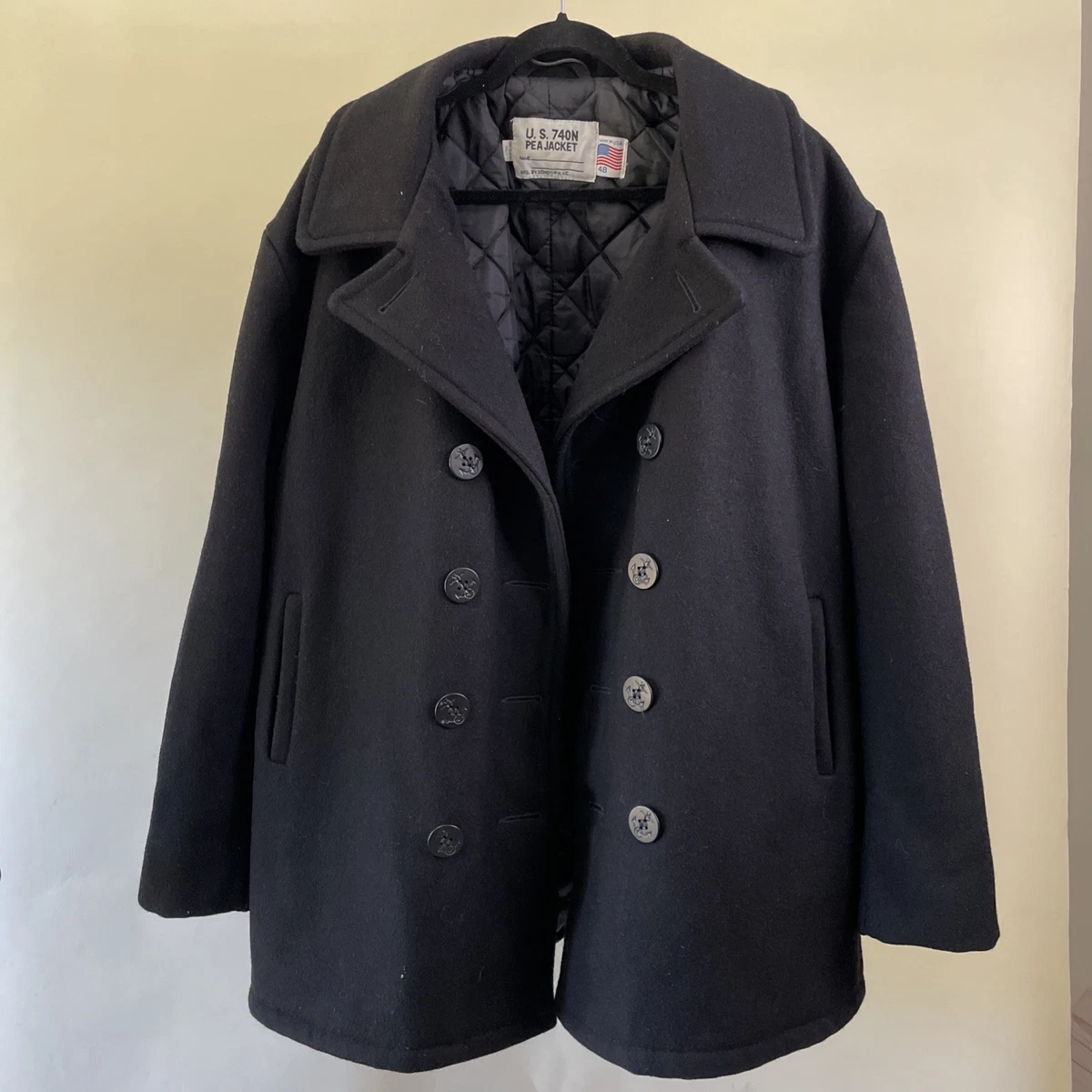 SCHOTT Pea Coat Coats for Men for sale | eBay