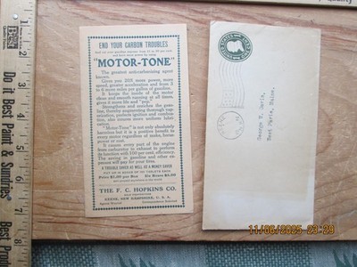 Motor-tone F C HOPKINS Company Keene New Hampshire brochure 1916
