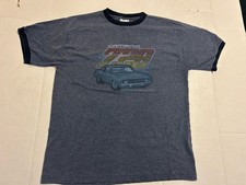 Vintage Camaro Z28 T-shirt Made In USA Thunder Creek Large Blue