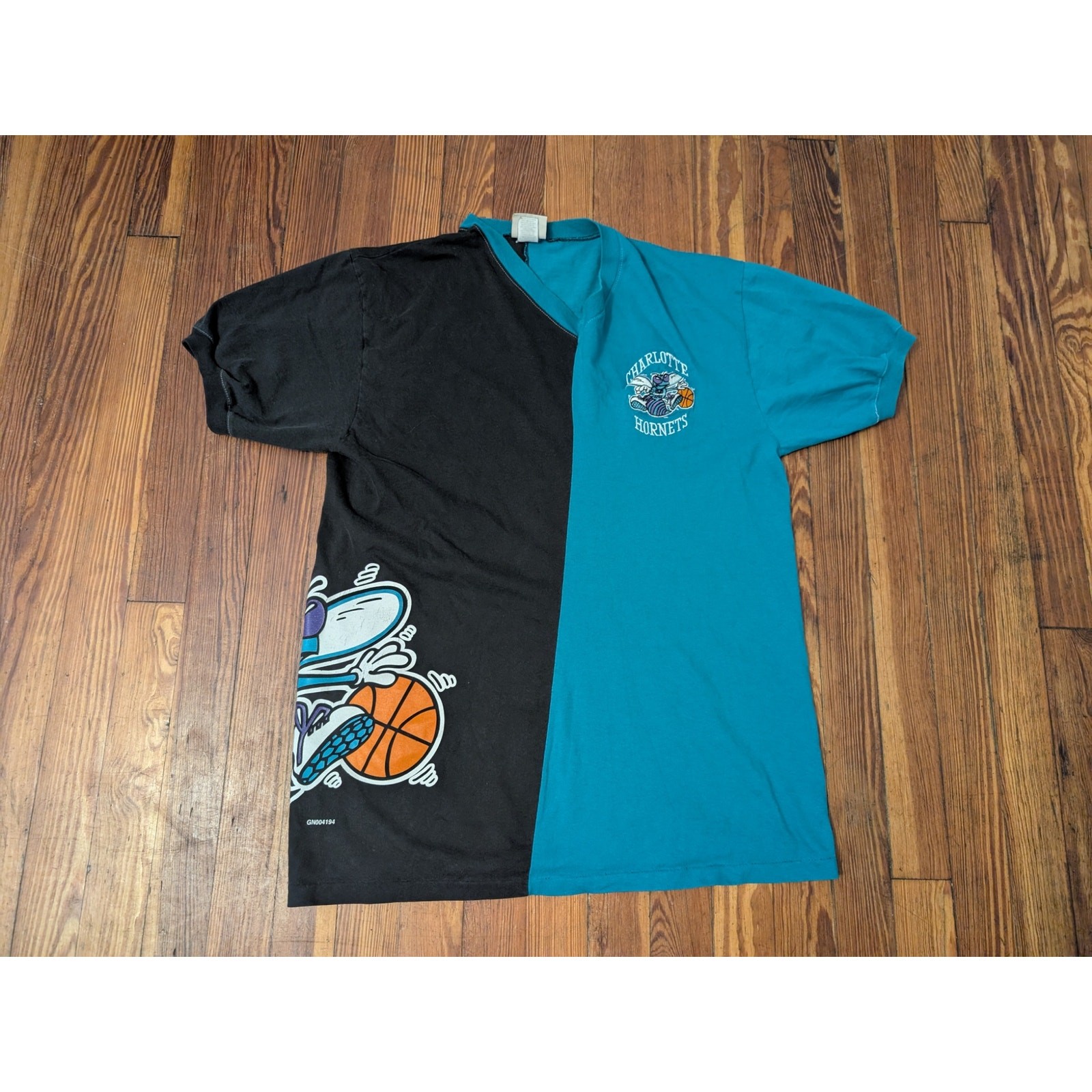 ALTRA Camicia vintage TP Charlotte Hornets uomo grande colorblock