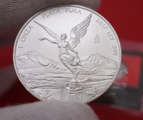 🔥2017 Mexican Mexico Libertad Onza 1 oz .999 Fine Silver Uncirculated Coin‼️