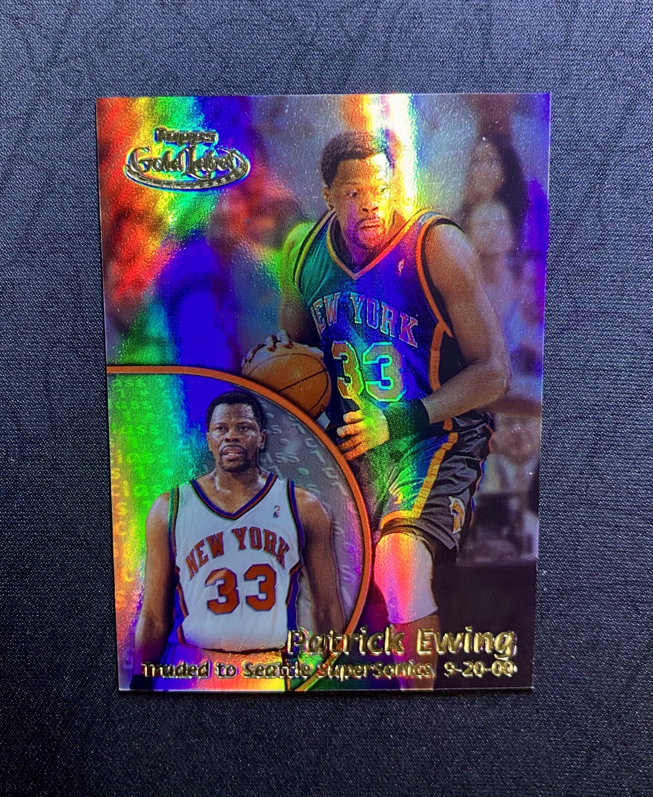 2000-01 Topps Gold Label - Patrick Ewing #65 Class 1 HOF New York Knicks Legend