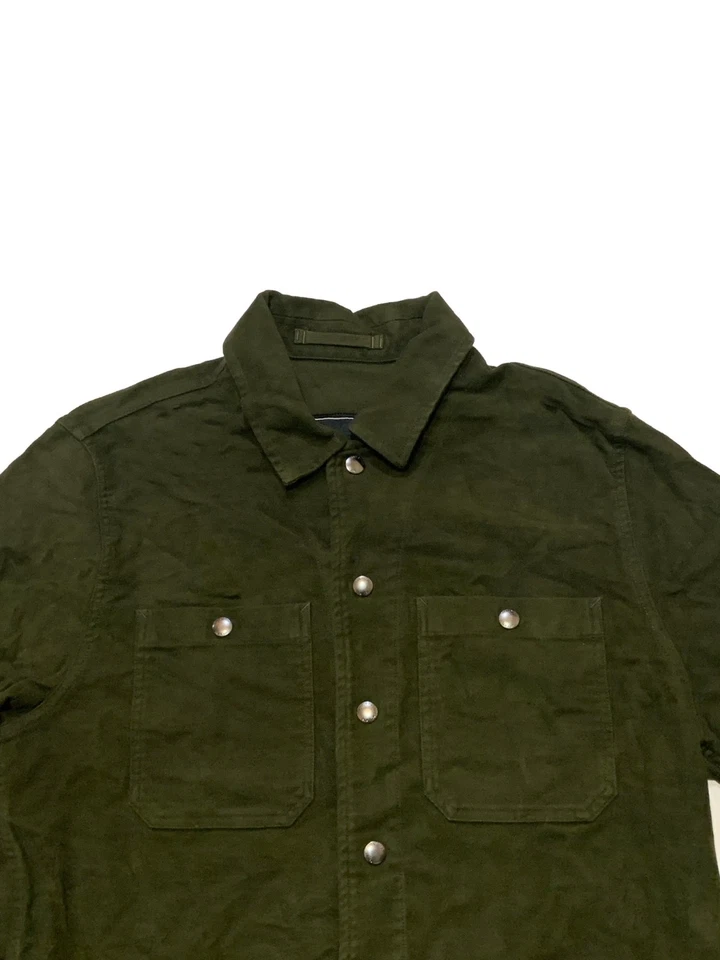 Jaqueta overshirt Todd Snyder masculina tamanho M verde oliva - Imagem 2 de 4
