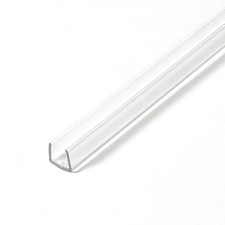 Plastics 1830-Cl Clear 1/4'' Petg U-Channel Clear Plastic U-Channel/C-Channel...