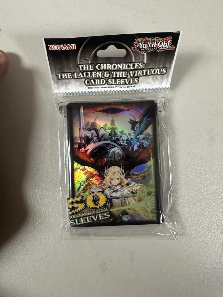 YUGIOH THE CHRONICLES DECK THE FALLEN AND THE VIRTUOUS 3x PAQUETE DE CUBIERTAS + MANGAS Foto 3 de 3
