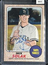 Solak, Nick - 2017 Heritage Minors - Autograph - INV3