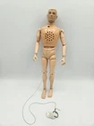 Vintage 1964 GI Joe 12” Talking Action Figure Blonde White Hair As Is For Parts