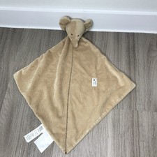 Just One Year Elephant Lovey Brown Tan Security Blanket Carters Precious Firsts