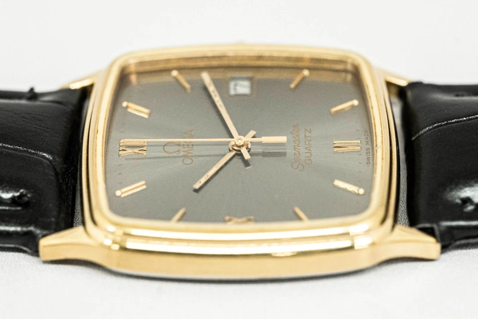 Sin Tarifas *Vintage 1984* OMEGA Seamaster Cal.1430 Qz Oro x Gris Romano 29mm Hombres Foto 4 de 4