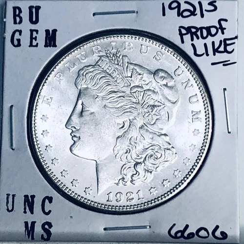 1921 S BU GEM MORGAN SILVER DOLLAR UNC MS+++ U.S. MINT RARE COIN 6606