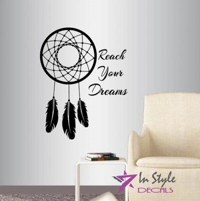 Vinyl Decal Catch Your Dreams Dream Catcher Native Ethnic Wall Sticker 930