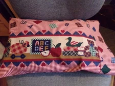 TRAVEL-TODDLER SIZE PILLOWCASE2 SIDED ABC BORDER 12" X 18" #5358
