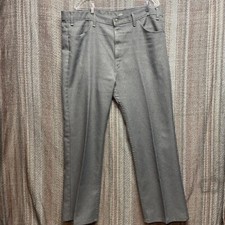 Levis Vintage 42 x 30 Sta-Prest Polyester Black Tab Pants. See Description 