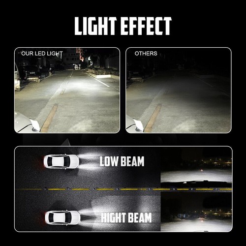 AUXBEAM H4 LED Headlight Bulbs Kit for Honda CR-V CRV 2007-2014 Hi/Lo Beam White - Picture 5 of 12