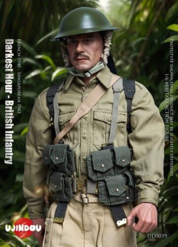 Figurina in scatola scala 1/6 Fanteria Britannica WWII Darkest Hour - Ujindou - Foto 4 di 9