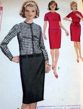 LOVELY VTG 1960s DRESS Sewing Pattern 12/32