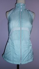Sweaty Betty zip lightweight jacket, vest, mesh inserts, mint color, S