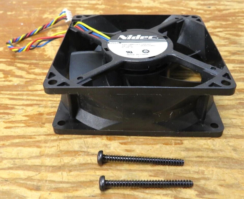 xerox c315 Nidec Printer Fan  T92C24MS2A7-57A191 / 24 VDC w/ Mounting Screws - Image 4 of 4