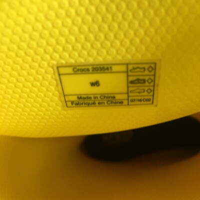 Crocs Boots Womens 6 Freesail Pull On Rain Boot 203541 Yellow