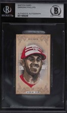 Rare Bryce Harper Original Art Sketch Card Nationals Phillies 1/1 BAS
