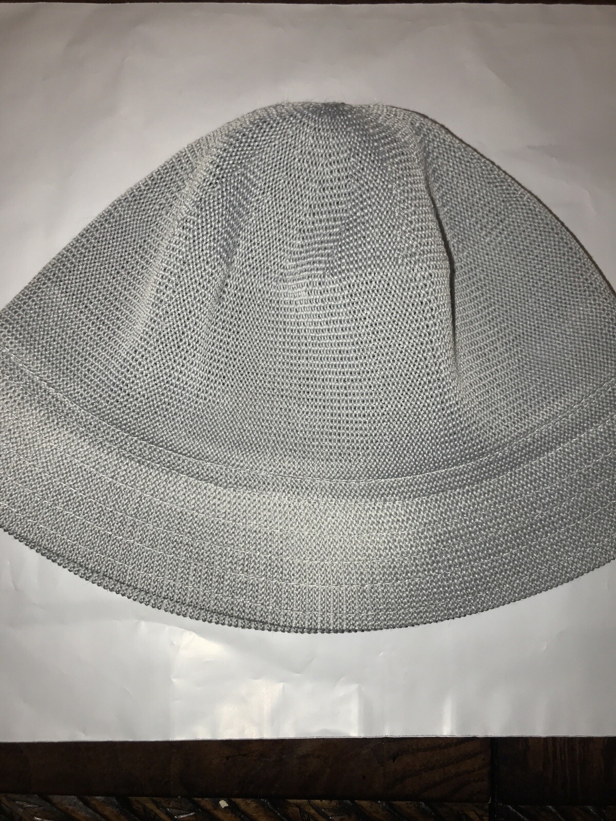 Vintage Baby Blue Polyester Bucket Hat OSFA Pristine Condition-image