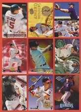 (9) card Tim Salmon Angels INSERT Lot Collection Flair Ultra Rising Stars Power