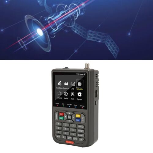 V8 Finder 2 Misuratore di segnale rilevatore satellitare 3,5 pollici HD LCD 4000 mAh USB 2.0 DVB fantastico - Foto 2 di 24