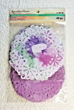 Recollections Diecuts 40 Pieces Color Splash Purple Mix Crafts DIY  