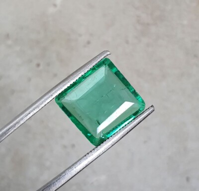 5,56 ct feinster grüner kolumbianischer Smaragd im Labor gezüchteter AAA-Edel...