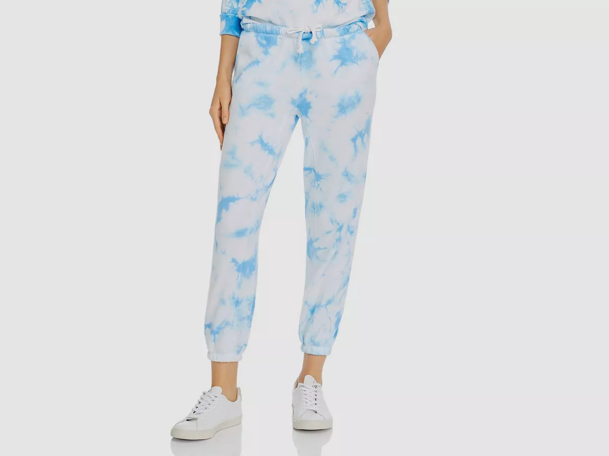 139 Generation Love Women s Blue Tie Dye Drawstring Pants Joggers