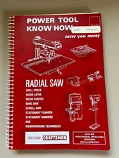 SEARS Craftsman Radial Saw Other Power Tool Know How - Handbook 9-2917 