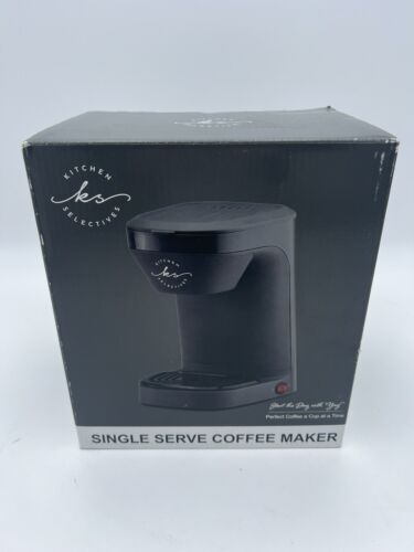 Kitchen Selectives Dark Gray 1-Cup Drip Coffee Machine Maker, CM-123GY NIB New